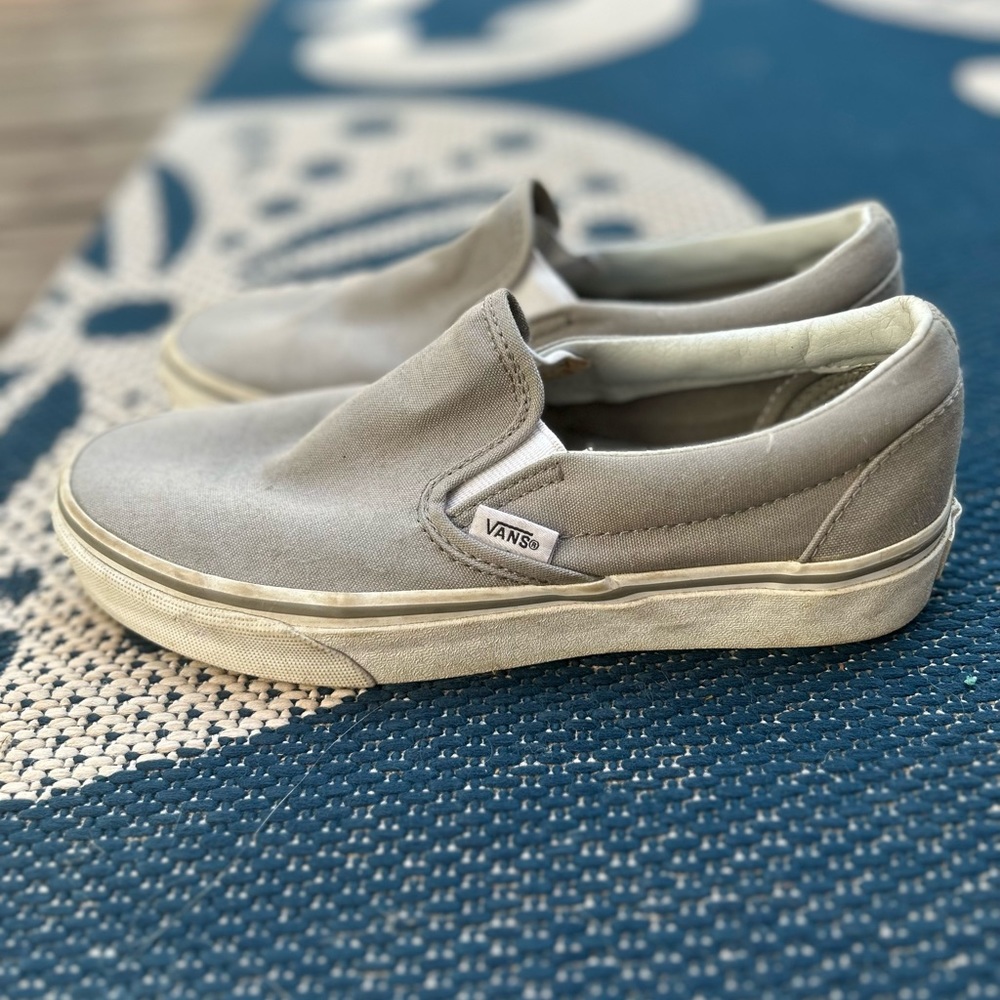 Grey Slip On Vans